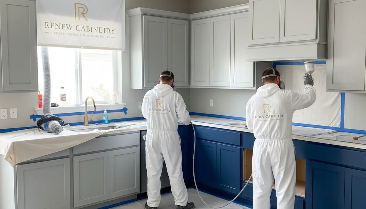 Cabinet painting in Charleston, SC by Charleston Paint Pros for durable coastal kitchen finishes